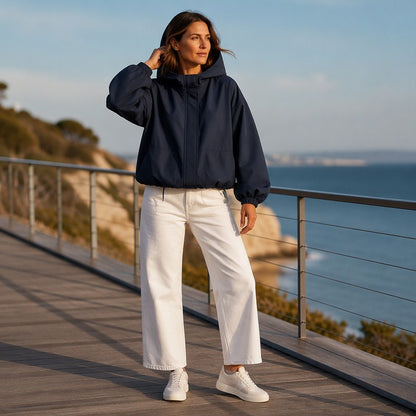 Women's Hooded Zip-Front Jacket