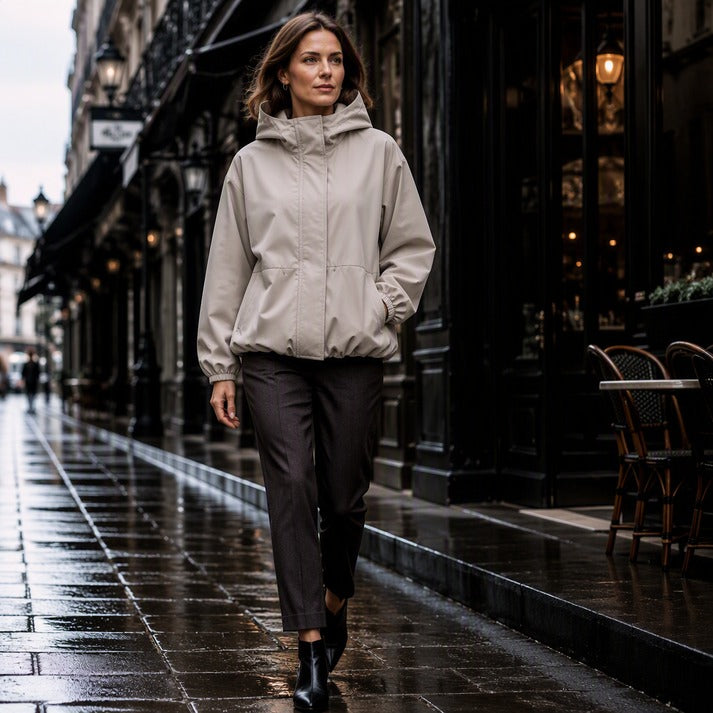 Women's Hooded Zip-Front Jacket