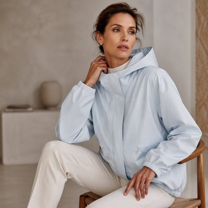 Women's Hooded Zip-Front Jacket