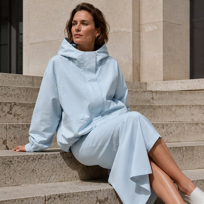 Women's Hooded Zip-Front Jacket