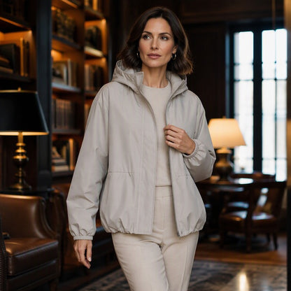 Women's Hooded Zip-Front Jacket