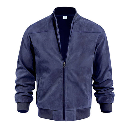 Men's Classic Bomber Jacket with Zip Front