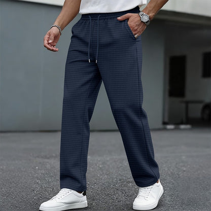 Men's Waffle-Textured Drawstring Pants