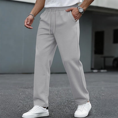 Men's Waffle-Textured Drawstring Pants