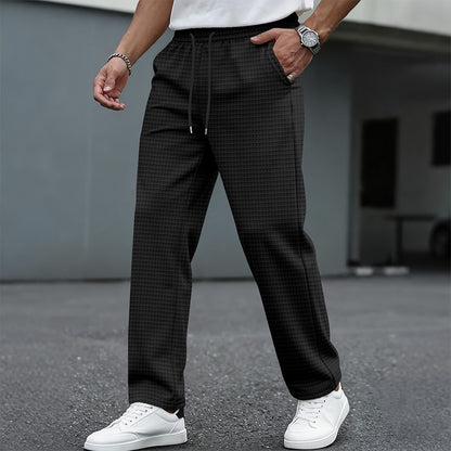 Men's Waffle-Textured Drawstring Pants