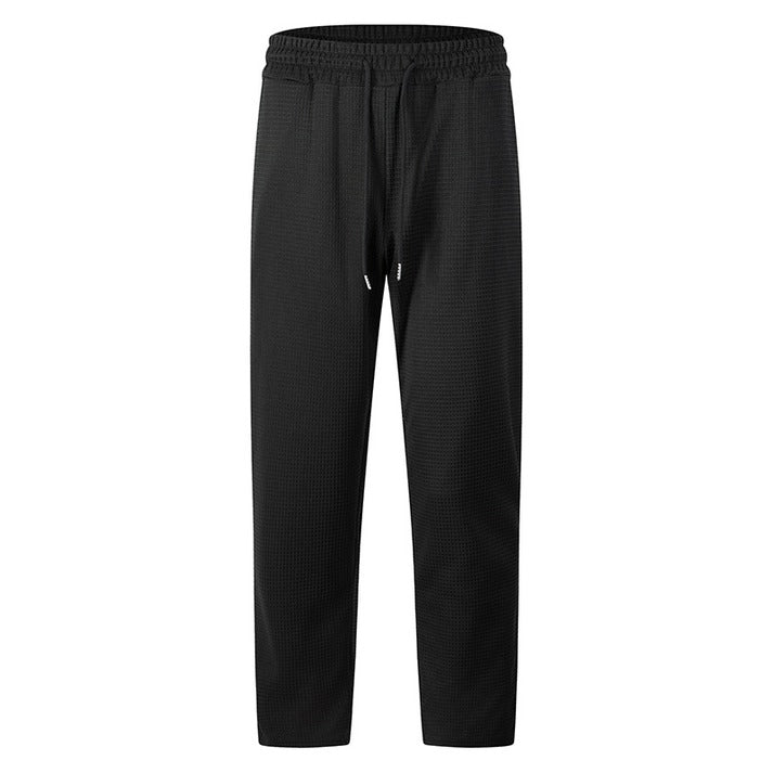 Men's Waffle-Textured Drawstring Pants