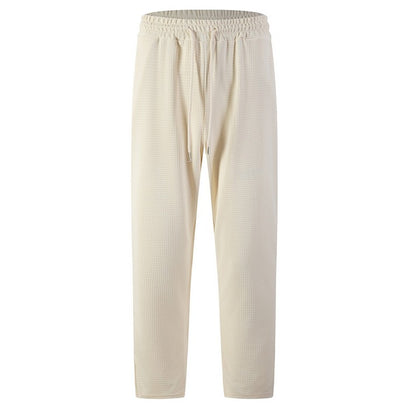 Men's Waffle-Textured Drawstring Pants