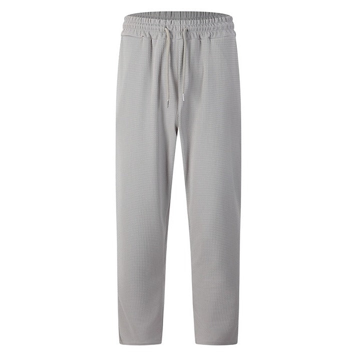 Men's Waffle-Textured Drawstring Pants