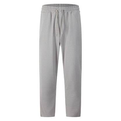 Men's Waffle-Textured Drawstring Pants