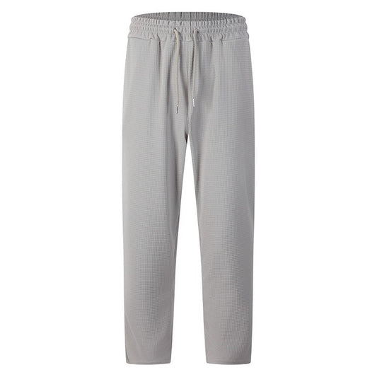 Men's Waffle-Textured Drawstring Pants
