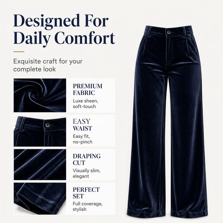 Women's High-Waisted Wide-Leg Pants