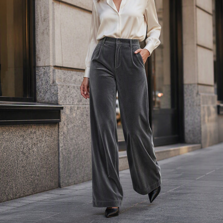 Women's High-Waisted Wide-Leg Pants