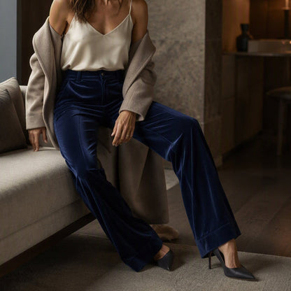 Women's High-Waisted Wide-Leg Pants