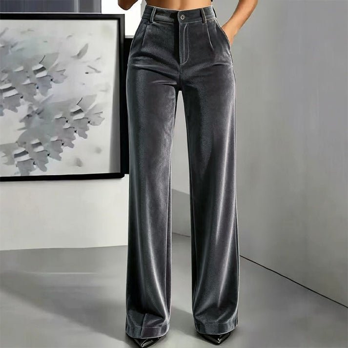 Women's High-Waisted Wide-Leg Pants