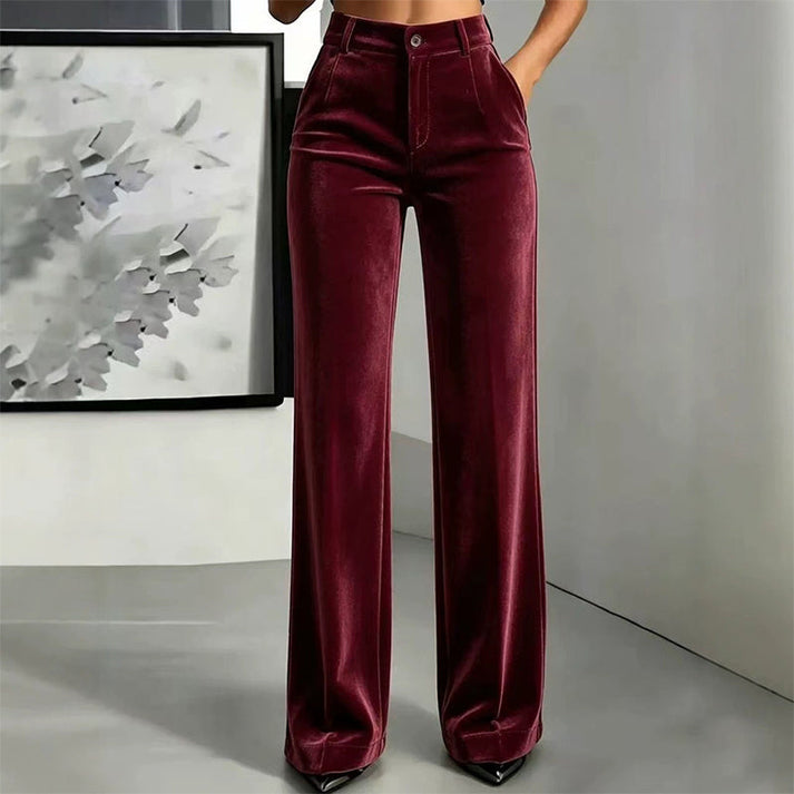Women's High-Waisted Wide-Leg Pants