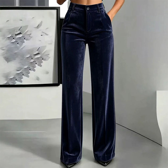 Women's High-Waisted Wide-Leg Pants