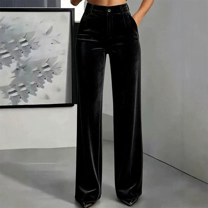 Women's High-Waisted Wide-Leg Pants