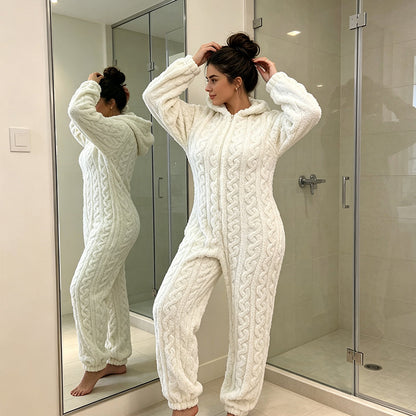 Women's Hooded Bear One-Piece