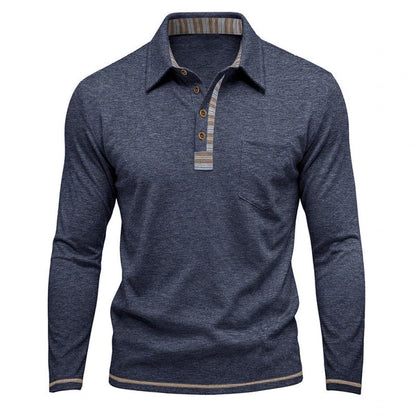 Men's Collared Button-Front Shirt