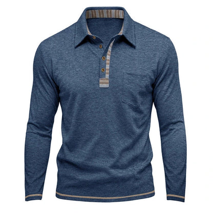 Men's Collared Button-Front Shirt