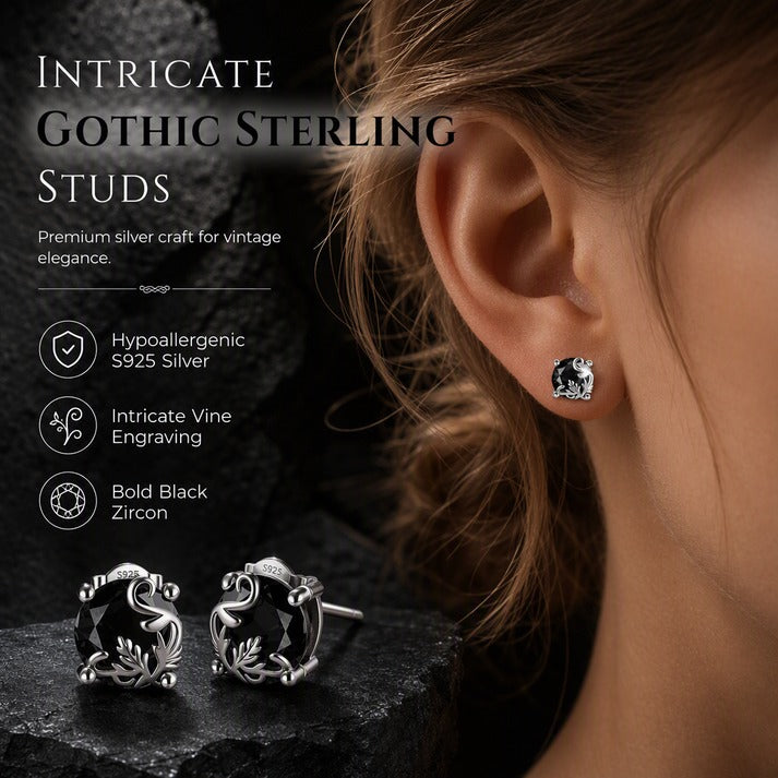 Flamingo Vine Stud Earrings