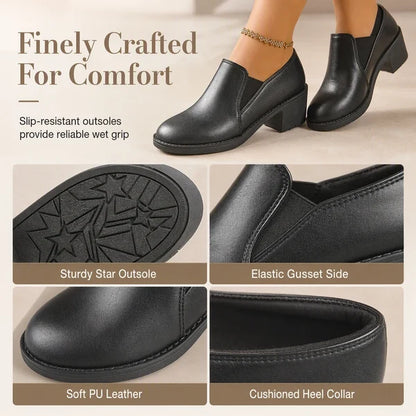 Women's Slip-On Block Heel Shoes