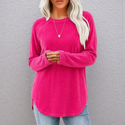 Women's Rounded-Hem Tunic Top