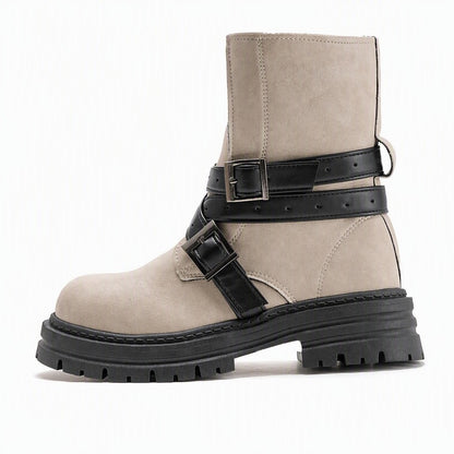 Women's Buckle Strap Ankle Boots