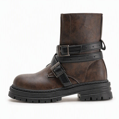 Women's Buckle Strap Ankle Boots