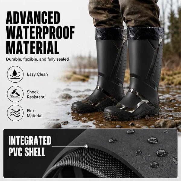 Men's High-Top Waterproof Rain Boots