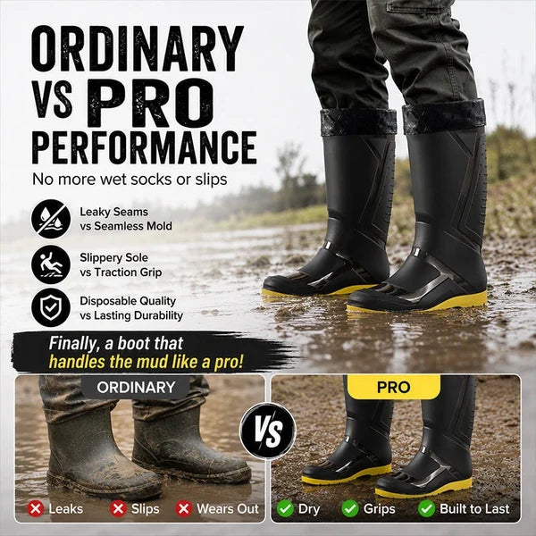 Men's High-Top Waterproof Rain Boots