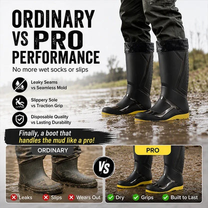 Men's High-Top Waterproof Rain Boots