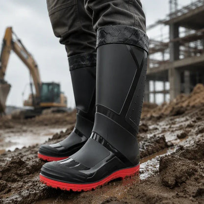 Men's High-Top Waterproof Rain Boots