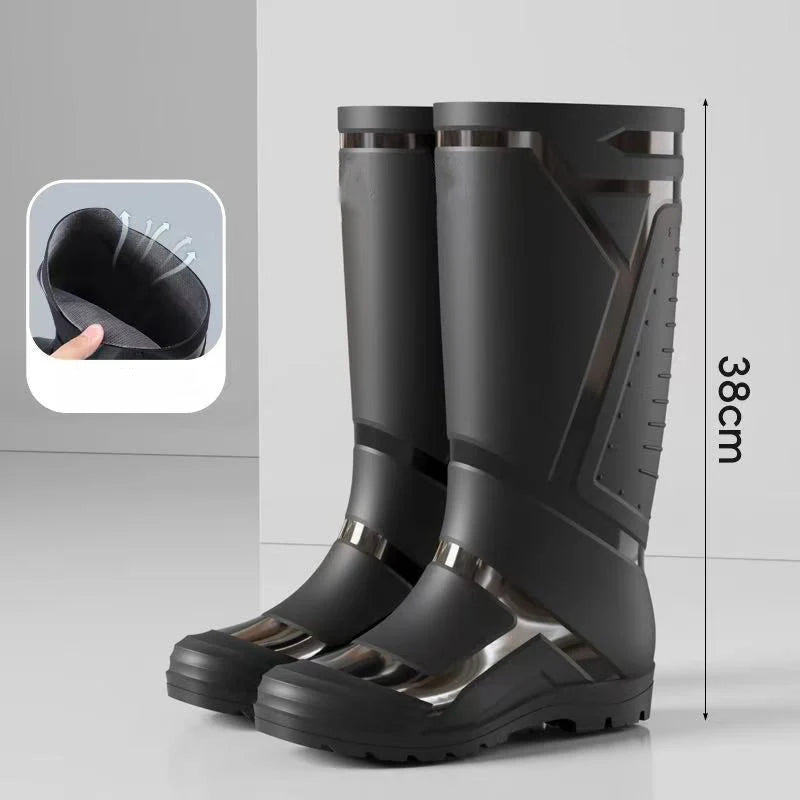 Men's High-Top Waterproof Rain Boots
