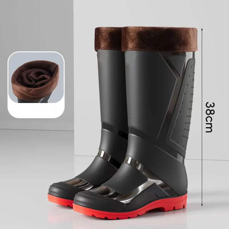 Men's High-Top Waterproof Rain Boots