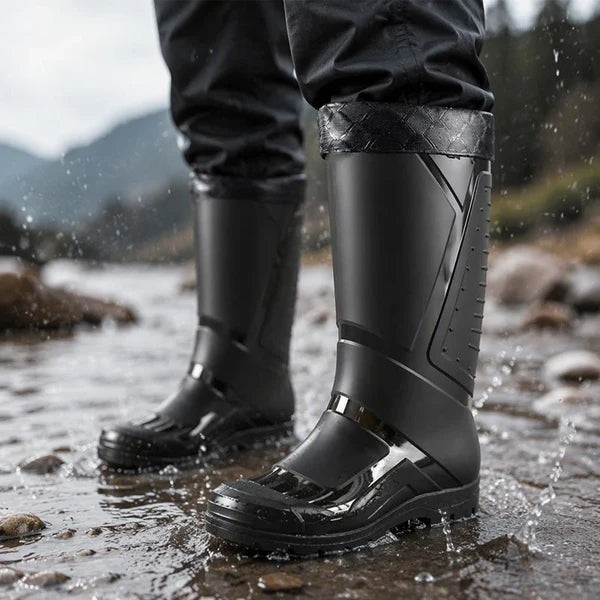 Men's High-Top Waterproof Rain Boots