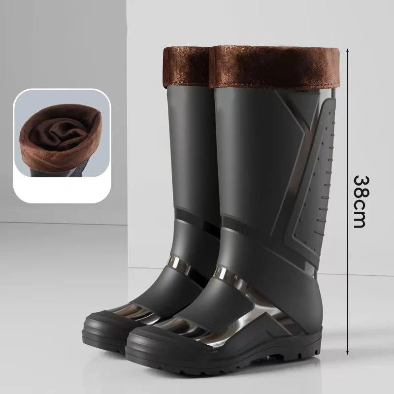 Men's High-Top Waterproof Rain Boots