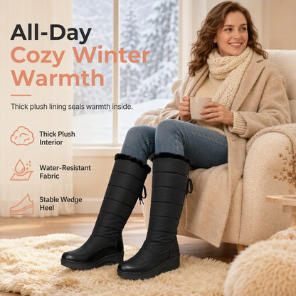 Women's Padded Mid-Calf Snow Boots