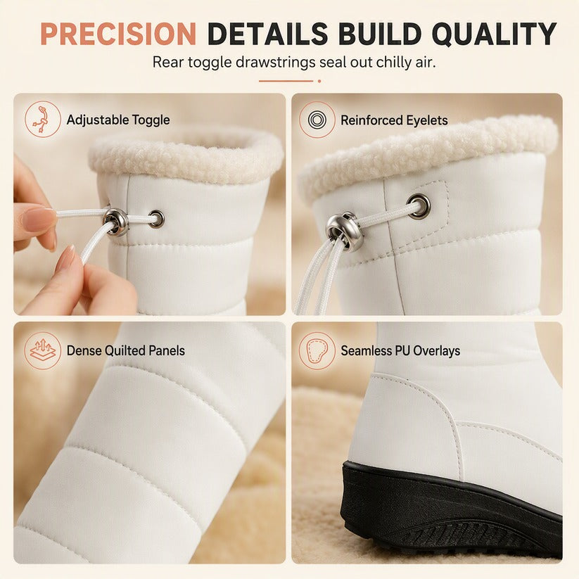 Women's Padded Mid-Calf Snow Boots