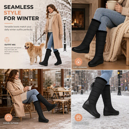 Women's Padded Mid-Calf Snow Boots