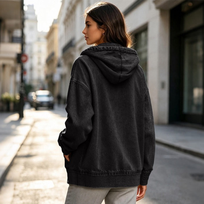 Women's Hooded Zip-Front Jacket