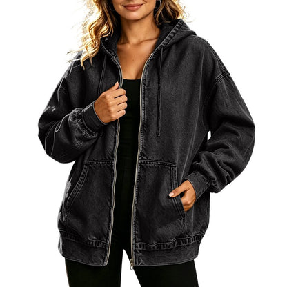 Women's Hooded Zip-Front Jacket