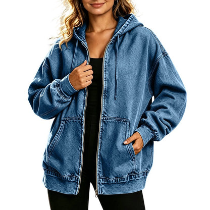 Women's Hooded Zip-Front Jacket