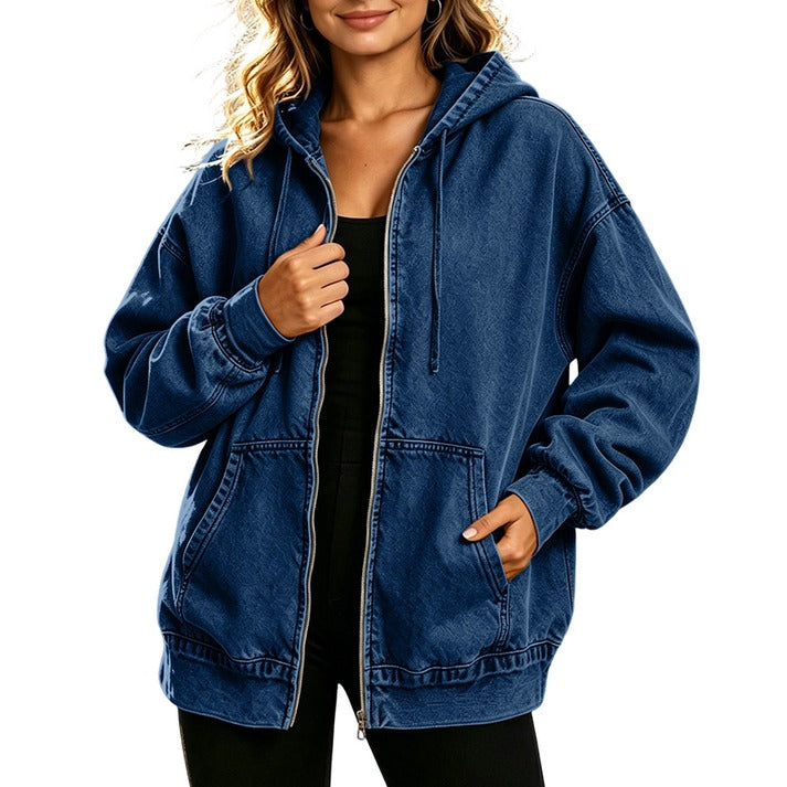 Women's Hooded Zip-Front Jacket