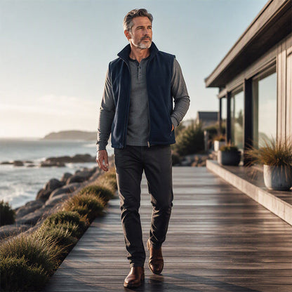 Men's Zip Front Vest