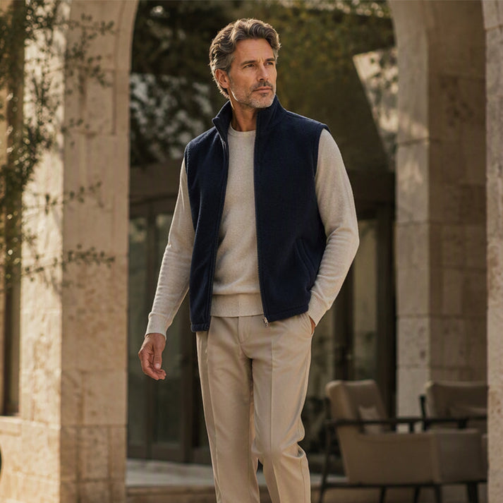 Men's Zip Front Vest