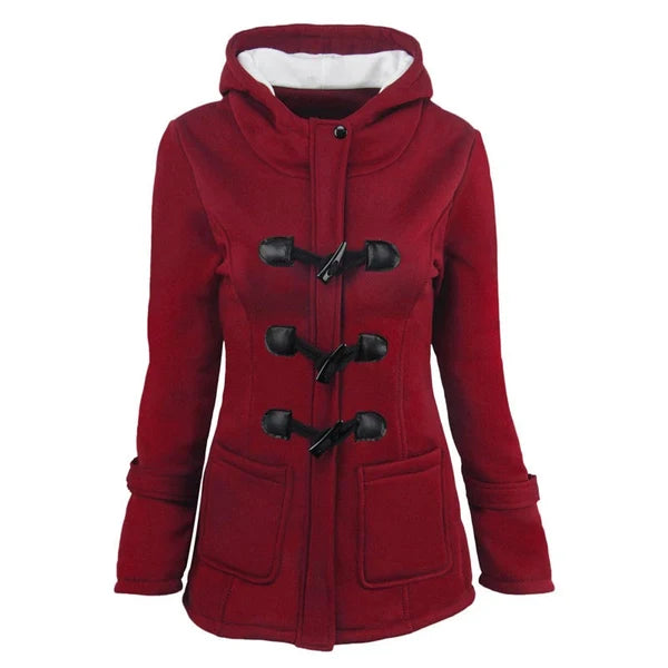 Women's Hooded Toggle-Front Jacket