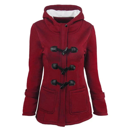 Women's Hooded Toggle-Front Jacket