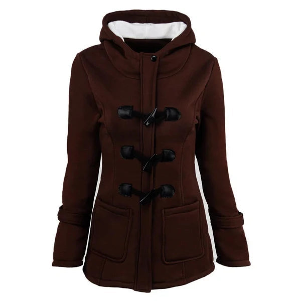 Women's Hooded Toggle-Front Jacket