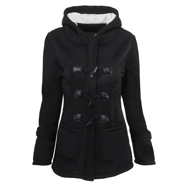 Women's Hooded Toggle-Front Jacket